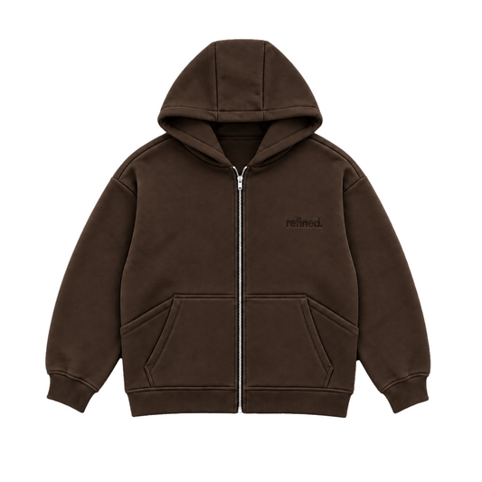 IMPERFECT ZIP UP HOODIE