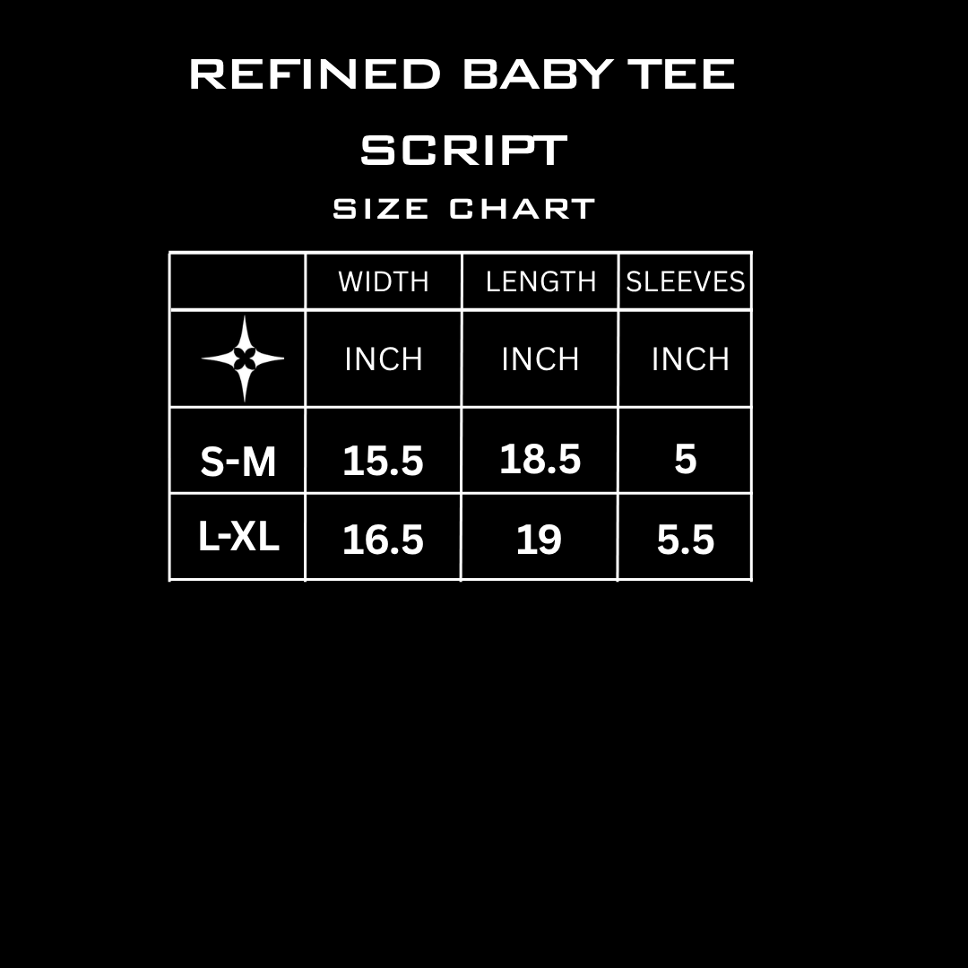 Refined Baby Tee Script